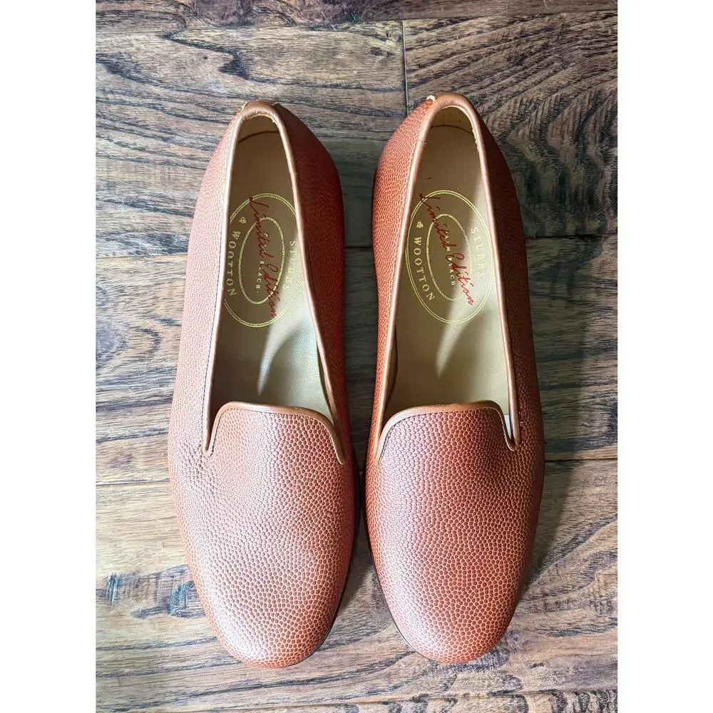 $1095 NEW Stubbs & Wootton Limited Edition 9.5 Leather Loafers NEW + Accessories